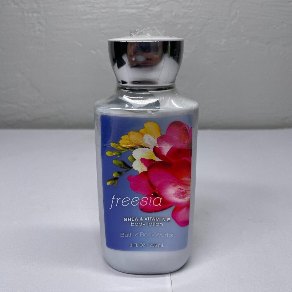 Bath & Body Works Freesia Body Lotion 8 oz Signature Collection Retired Shea